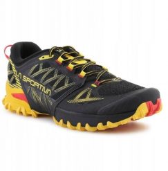 Buty trailowe La Sportiva Bushido III - black/yellow. Czarne buty trekkingowe męskie GRONELL, bez wzorów, bez zapięcia. Za 961.09 zł.