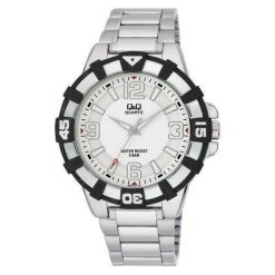 Zegarek Q&Q Męski Q840-204 biały. Białe zegarki męskie Q&Q. Za 86.60 zł.