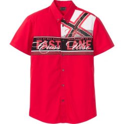 Koszula z krótkim rękawem Slim Fit bonprix czerwony. Koszule męskie bonprix. Za 99.99 zł.