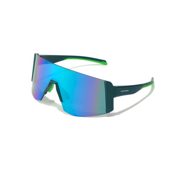 Okulary przeciwsłoneczne Hawkers Lynx Big. Zielone okulary przeciwsłoneczne męskie Hawkers, bez wzorów, sportowe. Za 307.50 zł.