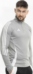 Adidas Bluza męska adidas Tiro 24 Training Top szaro-biała IS1041 XL. Białe bluzy nierozpinane męskie ADIDAS, m, bez wzorów, bez ramiączek, bez kaptura. Za 172.70 zł.