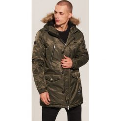 Płaszcz z kapturem - Khaki. Brązowe płaszcze męskie House. Za 329.99 zł.