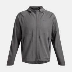 Kurtka Under Armour Unstoppable LC. Szare kurtki męskie Under Armour, bez wzorów, sportowe, bez ramiączek, bez kaptura. Za 468.10 zł.