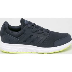 Adidas - Buty. Niebieskie buty sportowe na co dzień męskie ADIDAS, bez wzorów, z gumy, sportowe, bez ramiączek, bez kaptura. Za 199.90 zł.