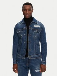 Dolce&Gabbana Kurtka jeansowa G9VZ8D G8LN5 Granatowy Regular Fit. Niebieskie kurtki męskie Dolce&Gabbana, m, bez wzorów, z bawełny, bez ramiączek, bez kaptura. Za 5,399.00 zł.