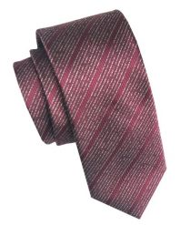 Elegancki i Modny Męski Krawat - Angelo di Monti - Bordowy w Prążek. Czerwone krawaty i muchy męskie Angelo di Monti, bez wzorów, z tkaniny, eleganckie. Za 45.00 zł.