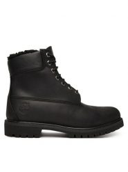 Timberland Trapery Premium 6-Inch Waterproof Winter TB1A2E2P0011 Czarny. Czarne buty zimowe męskie Timberland, bez wzorów, z nubiku, bez obcasa, bez zapięcia. Za 979.99 zł.