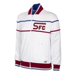 Kurtka piłkarska retro Retro Servette FC 1979 - 80. Białe kurtki męskie COPA FOOTBALL, xl, bez wzorów, retro, bez ramiączek, bez kaptura. Za 382.87 zł.