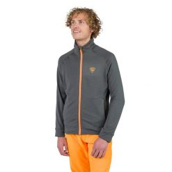 Bluza męska Rossignol Blackside Fleece Fz. Szare bluzy nierozpinane męskie Rossignol, m, bez wzorów, sportowe, bez ramiączek, bez kaptura. Za 449.99 zł.