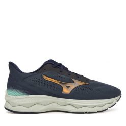 Buty do biegania Mizuno. Szare buty do biegania męskie Mizuno, bez wzorów, bez zapięcia, do biegania, mizuno wave. Za 559.99 zł.