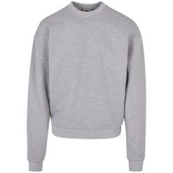 Bluza Męska Ultra Heavy Crew Neck. Szare bluzy nierozpinane męskie Urban Classics, m, bez wzorów, bez ramiączek, bez kaptura. Za 220.99 zł.