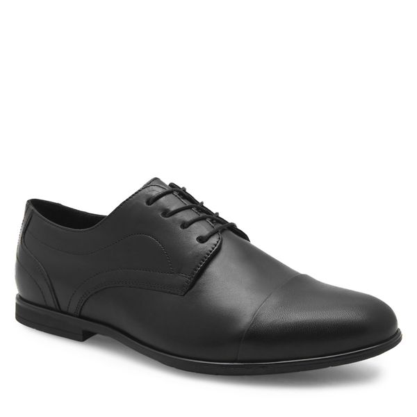 Półbuty Lasocki. Czarne eleganckie półbuty męskie Lasocki, wizytowe, bez obcasa, bez zapięcia. Za 199.99 zł.