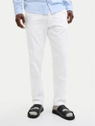 Jack & Jones Spodnie materiałowe Kane 12274977 Biały Relaxed Fit. Białe spodnie na co dzień męskie Jack & Jones, bez wzorów, z bawełny. Za 129.99 zł.