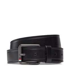 Pasek Męski Tommy Hilfiger. Czarne paski męskie Tommy Hilfiger, bez wzorów, casualowe. Za 209.99 zł.