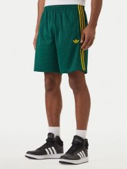 Adidas Szorty sportowe Firebird Engineered Stripes KS5504 Zielony Regular Fit. Zielone szorty sportowe męskie ADIDAS, bez wzorów, z syntetyku, sportowe. Za 219.99 zł.