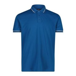 Polo CMP. Niebieskie koszulki polo męskie CMP, m, bez wzorów, sportowe, bez kołnierzyka, bez ramiączek. Za 179.00 zł.