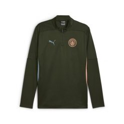 Męska bluza treningowa Manchester City z zamkiem 1/4 PUMA Myrtle Bold Blue Green. Niebieskie bielizna termoaktywna męska Puma, l, bez wzorów, bez ramiączek, do piłki nożnej. W wyprzedaży za 242.15 zł.