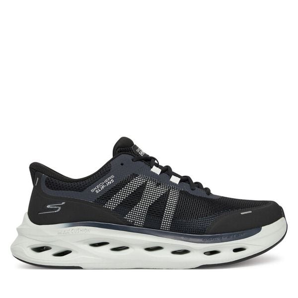 Buty do biegania Skechers. Czarne buty do biegania męskie Skechers, bez wzorów, bez zapięcia, do biegania. Za 359.99 zł.