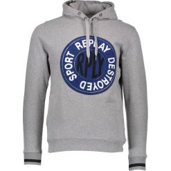 Bluza w kolorze szarym. Bluzy nierozpinane męskie marki Replay. W wyprzedaży za 193.95 zł.