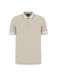 JOOP! Polo 31646 Beżowy Stretch Fit. Brązowe koszulki polo męskie JOOP!, m, bez wzorów, bez kołnierzyka, bez ramiączek. Za 479.99 zł.