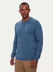 Lindbergh Polo 30-800144 Niebieski Regular Fit. Niebieskie koszulki polo męskie Lindbergh, m, bez wzorów, z wiskozy, bez kołnierzyka, bez ramiączek. Za 129.99 zł.