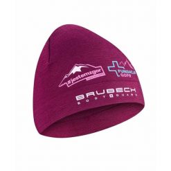 Czapka wełniana unisex Brubeck #JESTEMZGOR #WSPIERAMGOPR. Fioletowe czapki męskie Brubeck, bez wzorów, z elastanu, sportowe. Za 79.99 zł.