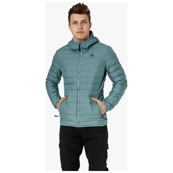 Adidas Kurtka Varilite Soft H , zielony, rozmiar M. Zielone kurtki męskie ADIDAS, m, bez wzorów, z materiału, klasyczne, bez ramiączek, bez kaptura. W wyprzedaży za 499.99 zł.
