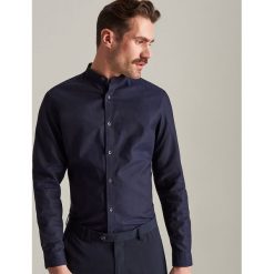 Koszula regular fit ze stójką - Granatowy. Koszule męskie marki Reserved. Za 99.99 zł.
