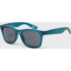 Vans - Okulary. Niebieskie okulary przeciwsłoneczne męskie Vans, bez wzorów, z materiału. Za 59.90 zł.