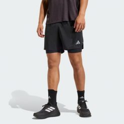 Shorty adi365 Running Essentials 2w1. Białe buty do biegania męskie ADIDAS, bez wzorów, bez zapięcia, do biegania. Za 179.00 zł.