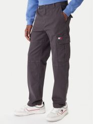 Tommy Jeans Spodnie materiałowe Sonny DM0DM22651 Szary Slim Fit. Szare spodnie na co dzień męskie Tommy Jeans, bez wzorów, z bawełny. Za 449.99 zł.