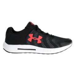 Buty do biegania męskie Under Armour Micro G Pursuit BP 003. Brązowe buty do biegania męskie Under Armour, bez wzorów, bez zapięcia, do biegania. Za 259.00 zł.