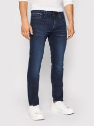 Tommy Hilfiger Jeansy Core Bleecker MW0MW15593 Granatowy Slim Fit. Niebieskie jeansy męskie Tommy Hilfiger, bez wzorów, z bawełny. Za 399.99 zł.