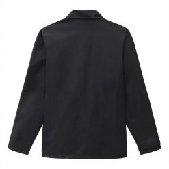 Kurtka Dickies Coach Oakport czarna. Czarne kurtki męskie Dickies, bez wzorów, bez ramiączek, bez kaptura. Za 317.25 zł.