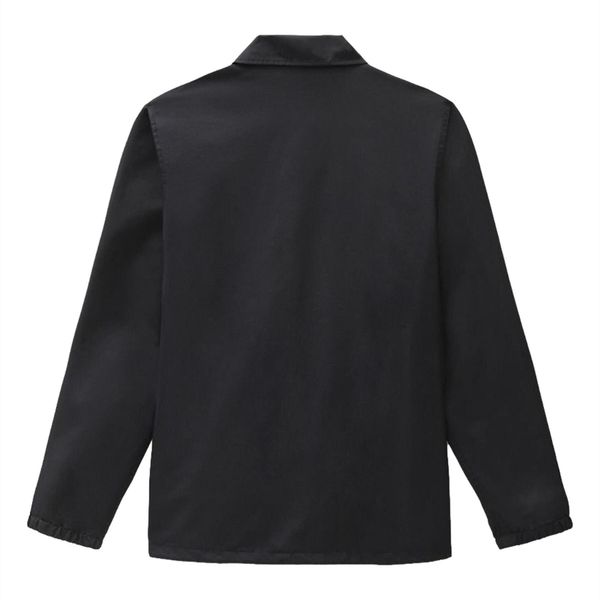 Kurtka Dickies Coach Oakport czarna. Czarne kurtki męskie Dickies, bez wzorów, bez ramiączek, bez kaptura. Za 317.25 zł.