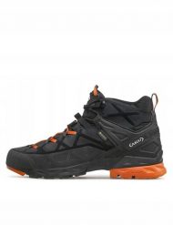 Buty podejściowe AKU Rock Dfs Mid GTX - black/orange. Czarne buty trekkingowe męskie NoName, bez wzorów, bez zapięcia. Za 961.11 zł.