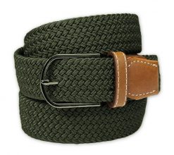 Zielony Elastyczny Męski Pasek do Spodni, Pleciony, Casual -ALTIES Parciany, Oliwkowy, Jednokolorowy. Zielone paski męskie Alties, bez wzorów, z elastanu, casualowe. Za 59.00 zł.
