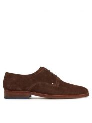 Tommy Hilfiger Półbuty Hilfiger Thunit Suede Shoe FM0FM05377 Brązowy. Brązowe codzienne półbuty męskie Tommy Hilfiger, bez wzorów, ze skóry, bez obcasa, bez zapięcia. Za 319.99 zł.