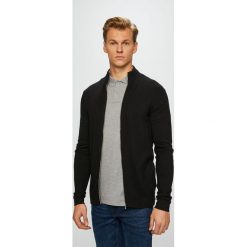 Premium by Jack&Jones - Kardigan. Czarne kardigany męskie Premium by Jack&Jones, z bawełny, z krótkim rękawem. Za 219.90 zł.