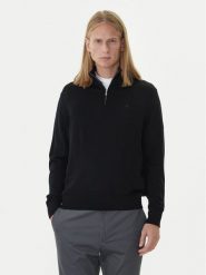 Calvin Klein Sweter LV04LD318G Czarny Regular Fit. Czarne kardigany męskie Calvin Klein, m, bez wzorów, z wełny, bez ramiączek. Za 539.99 zł.