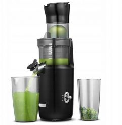 Wyciskarka wolnoobrotowa nowej generacji Kitchencook ELIXIR II black. Sokowirówki i wyciskarki do soków TopJuicer. Za 635.27 zł.