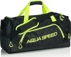 Aqua-Speed Torba sportowa na basen L czarno-zielona. Czarne torby sportowe męskie Aqua-Speed, bez wzorów. Za 89.99 zł.