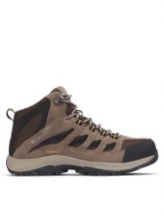 Columbia Trekkingi Crestwood Mid Waterproof 2100641 Brązowy. Brązowe buty trekkingowe męskie Columbia, bez wzorów, z materiału, bez zapięcia, trekkingowe. Za 349.99 zł.