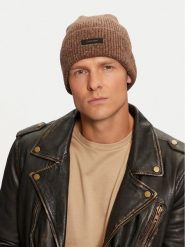 Calvin Klein Czapka K50K512358 Brązowy. Brązowe czapki męskie Calvin Klein, na zimę, bez wzorów, z materiału. Za 279.99 zł.