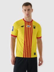 4F Koszulka klubowa domowa z sezonu 2024/25 męska 4F x Korona Kielce - multikolor XXL. Fioletowe t-shirty męskie 4f, m, bez wzorów, z dzianiny, bez kołnierzyka, bez ramiączek. Za 249.99 zł.