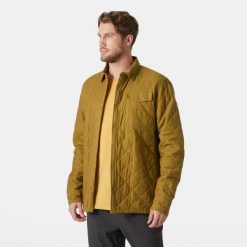 Izolowana kurtka turystyczna Helly Hansen Isfjord. Brązowe kurtki męskie Helly Hansen, bez wzorów, sportowe, bez ramiączek, bez kaptura. Za 638.50 zł.