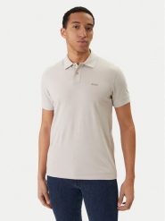 BOSS Polo Prime 50507813 Beżowy Regular Fit. Brązowe koszulki polo męskie Boss, l, bez wzorów, z bawełny, bez kołnierzyka, bez ramiączek. Za 349.99 zł.