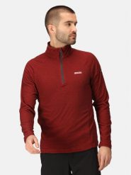 Regatta Polar Montes RMA212 Czerwony Regular Fit. Czerwone bluzy z polaru męskie Regatta, l, bez wzorów, z polaru, sportowe, bez ramiączek, bez kaptura. Za 79.99 zł.