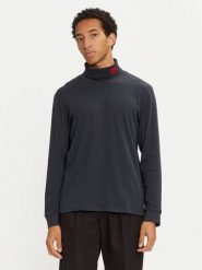 Hugo Golf Derollo224 50479373 Granatowy Slim Fit. Niebieskie kardigany męskie Hugo, m, bez wzorów, z bawełny, bez ramiączek. Za 239.99 zł.