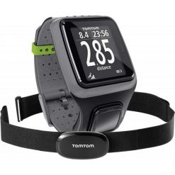 TomTom zestaw zegarek plus pasek Runner GPS Watch + HRM Ciemny Szary. Zegarki sportowe marki Polar. Za 1,139.54 zł.